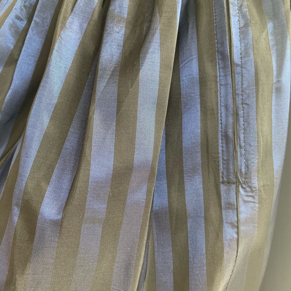 Vintage 80s Laura Ashley Taffeta Velvet Midi Dress  UK 12 Modern Size 8-10 - Picture 14 of 16